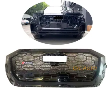RS Style Q8 Front Grille Replacement Mesh Grill for Audi Q8 RSQ8 2020-2022 by CYC AUTO