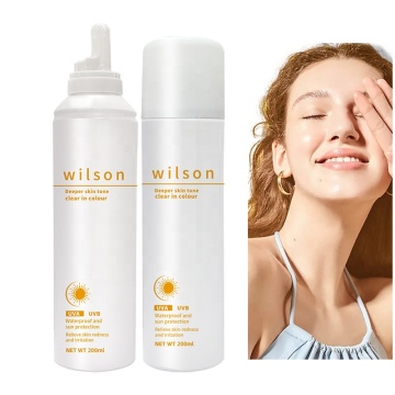 BOV Custom Logo Travel Size Sunblock Sunscreen Mousse Manufacturer OEM ODM SPF 50