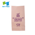 Food Grade Customized Matte Ziplock Bottom paper bag