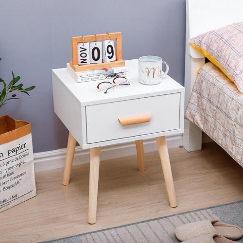 Bedside Table Cabinet Bedroom Locker Economical Small Simple Coffee Apartment Bedroom Nightstands / French Delivery Modern HWC