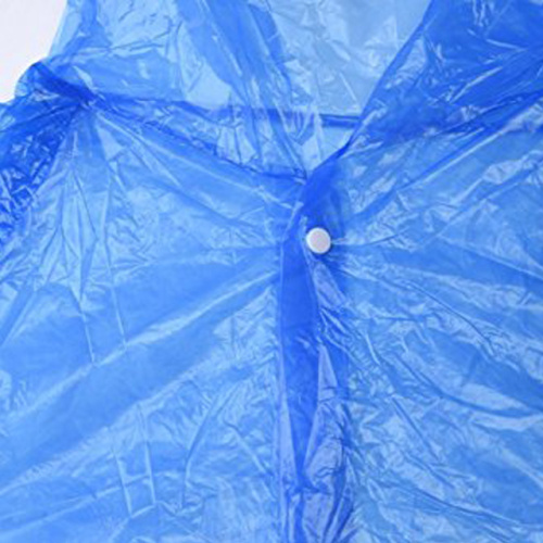 Disposable raincoat with buttons for travelling