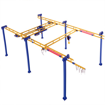 Freestanding Bridge Crane System for Indoor Workstations