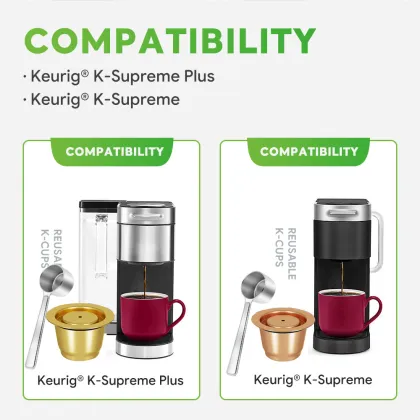 Stainless Steel Reusable Espresso Capsules Compatible with Nespresso Machines