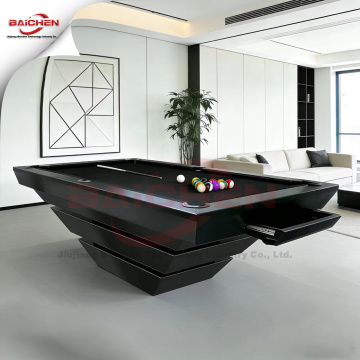 minimalist gri bilardo masası modern ev