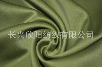 Crumpled polyester satin fabric