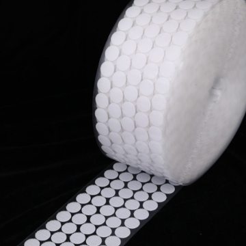 Transparent Adhesive Dots: Hook and Loop Round Dot