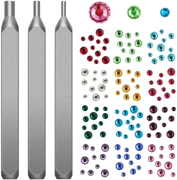 DIY Crystals Setter Metal Stamping Punches Kit - 3 Piece Jewelry Making Tools