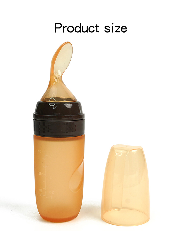 silicone feeder bottle with spoon MFZ-E014