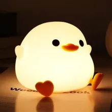 Luz de la noche de pato de silicona con carga USB