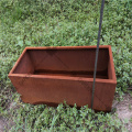 Large Carbon Steel Metal Flower Planter