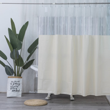 New popular design transparent printed peva shower curtain