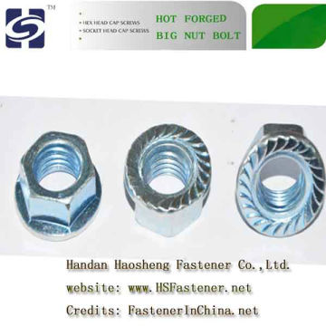 Hex Nut Carbon Steel Nut DIN6923 Hex Flange Nut