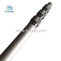 Carbon fiber adjustable telescopic poles with locking clamps