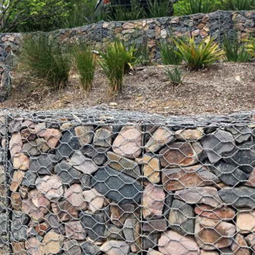 Cajas de gabiones galvanizadas que retienen la canasta de gabion de piedra de pared