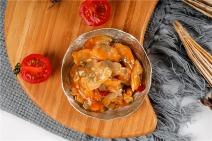 the seasoned clam meat