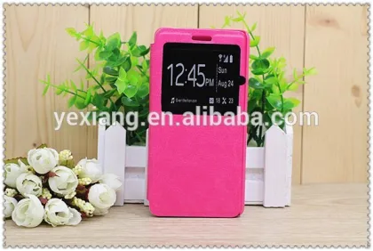 window leather flip cover for vivo y51 smart phone case