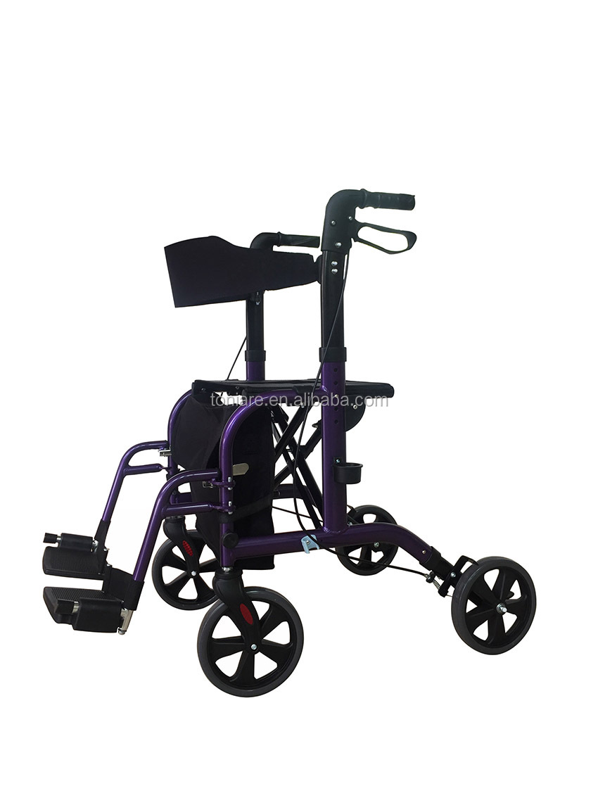 Foldable Rehabilitation Rollator and Walking Aid for elderly