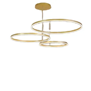 Modern Minimalist Gold LED Chandelier Pendant Light 220V