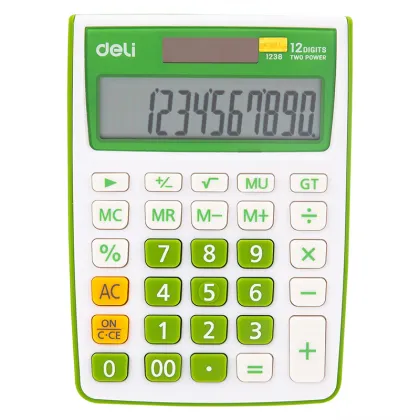 Cute Dual-Power Business Calculator - Deli E1238