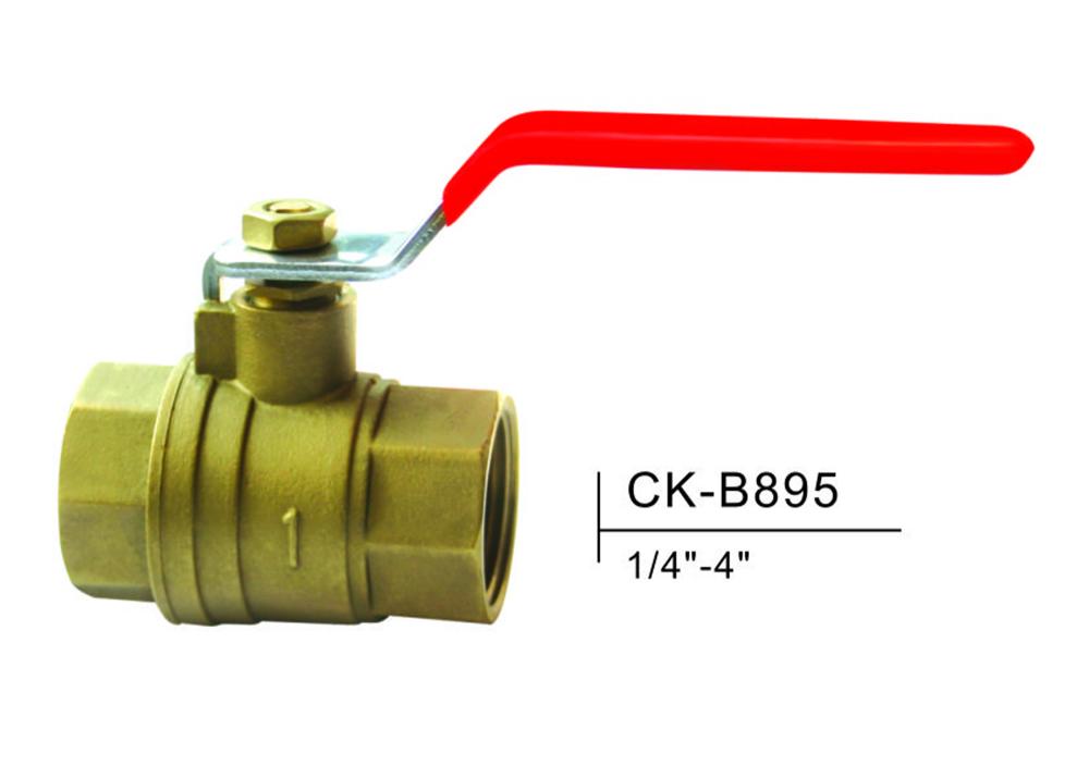 Valve à billes en laiton CK-B895 1/4 "-4" 600wog