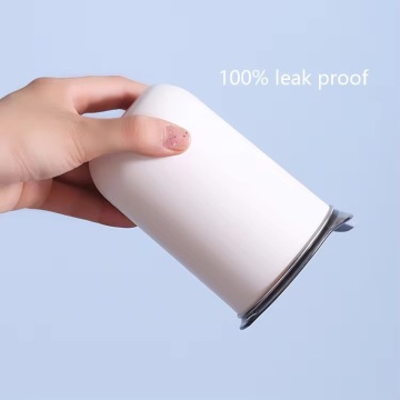 Color - Block Stainless Steel Tumbler with Straw