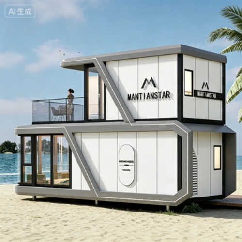 Compact Two-Level Foldable House for On-the-Go Lifestyle