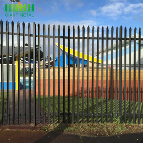 Powder Coating Outdoor Security Fence Steel Palisade Fencing