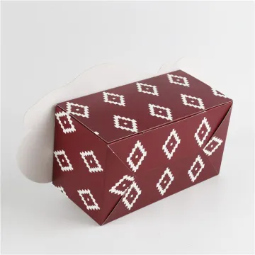 Custom CMYK Printed Small Card Paper Cake Box