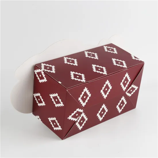 Custom CMYK Printed Small Card Paper Cake Box