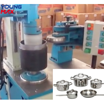 Pressure cooker metal spinning shrinking cutting machine