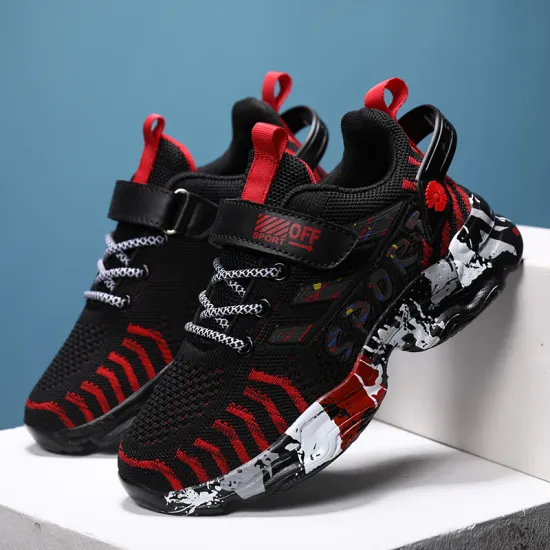 Outdoor Sports Kids Sneakers New Style Boys Basketball Shoes Anti-skid Children Sport Trainer Shoes Basket Sport Kids Footwear