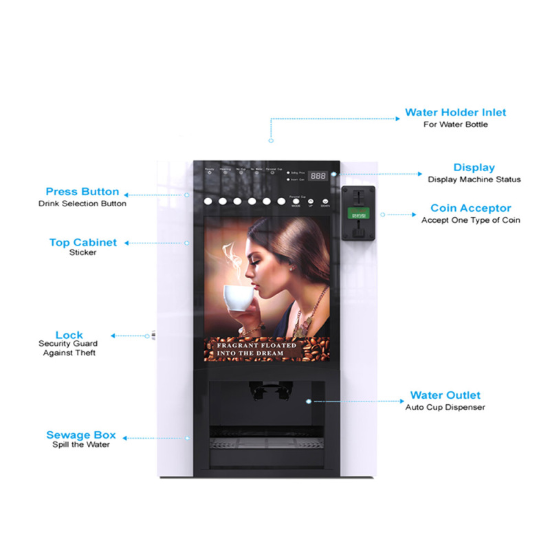 LE302B Coin Operated Coffee Machine with Turkish Flavor