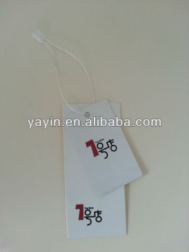 Simple paper garment hang tags with string, 100% manufacturer,wholesale with best price