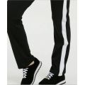 BlacK and white Contrast Side Panel Trousers