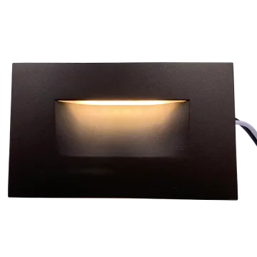 Waterproof White/Bronze Finish 120V LED Step Light: 3.5W, 150lm - Ideal for Indoor and Outdoor Stairs and Gardens