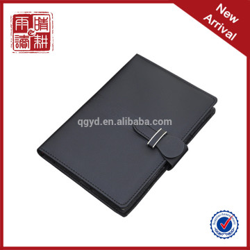 recycled embossed logo and pu leather notebook