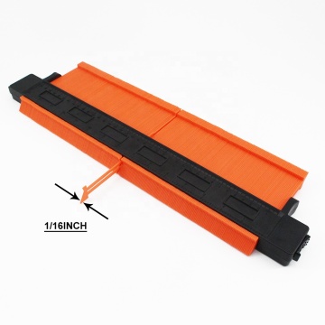 Double Lock Plastic Contour Gauge - 15 Inch Carpenter Tool for Perfect Fit and Easy Cutting