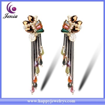 Elegant design gold plated cheap price women tassel earring fashionable jewelry ( YWE2015097)