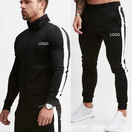 Wholesale Gym Fleece Sportswear 2 Piece Jogging Suits