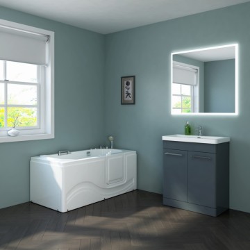 Virpol Modern Innoor Spa Walk-in Whirlpool Batub con funzione di massaggio