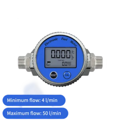 High Precision IPX7 Waterproof 1 Inch Electronic Diesel Fuel Oil Flow Meter Turbine Flowmeter