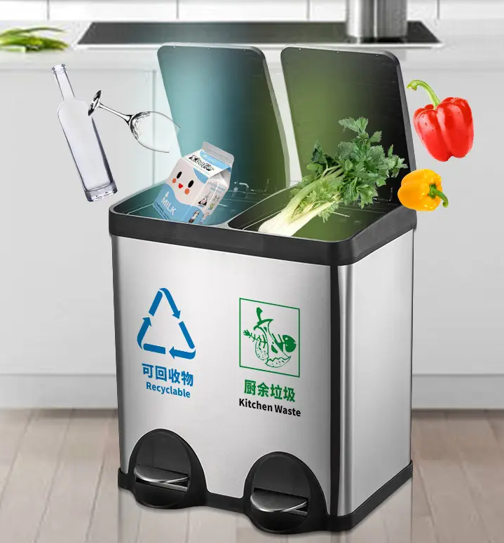 How should household trash cans be selected?