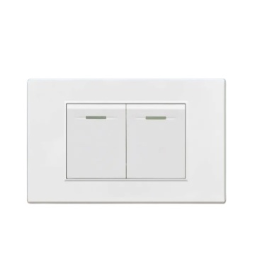 Hoa Kỳ tiêu chuẩn cổ điển White 2 Gang 2 Way Tường đèn tường