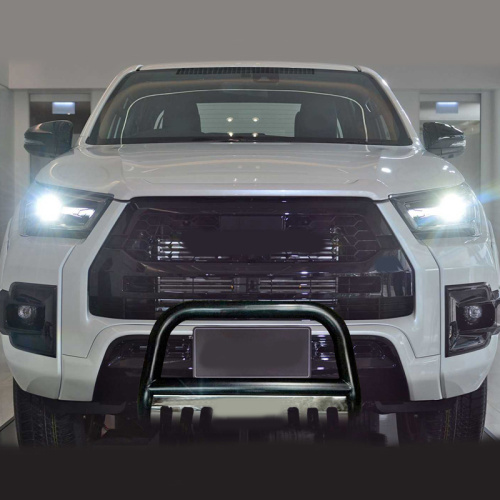 U-shaped curved iron front bumper with baffle