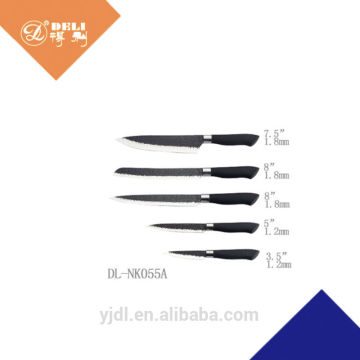 5 PCS etching pattern knife kitchen