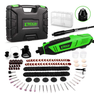Professional 183pcs Accessories: High-Power 200W Electric Die Grinder with 10,000-40,000/min Speed for Precision Engraving and Grinding