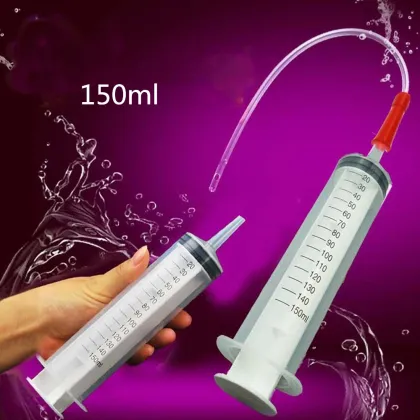 150ml Reusable Large Big Plastic Hydroponics Nutrient Sterile Health Measuring Syringe Medical Science Tools Hot Sale
