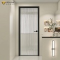 Puerta batiente de vidrio con sistema de aluminio con rotura de puente térmico ultradelgada | JBDHOME