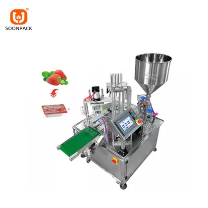 Kinkl Automatic Cup Filling Machine for Strawberry Jam and Chili Sauce