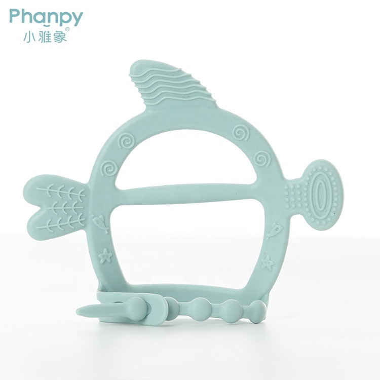 Stock Price Silicone_Teether Teethe Mouth Toy